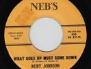 RUBY JOHNSON What Goes Up NEW BREED R&B SOUL 45 * Listen NEB'S Hot Guitar Break