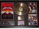 Metallica - Master of Puppets - 24KT Gold 12 inch Record Album Framed Display