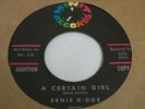 ERNIE K-DOE Minit Records #634 45 RPM R & B A Certain Girl & Cried My Last Tear