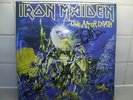signed iron maiden live after death vinyl LP