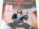 Thin Lizzy Sealed Gold Stamp Promo Hype Sticker Live and Dangerous 2 LP