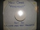 NEW ORDER  MOVEMENT  LP  TEST PRESSING FACT 50  EX CONDITION RARE JOY DIVISION