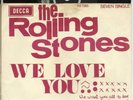 ROLLING STONES MEGA  RARE SOUTH AFRICA PS 45  WE LOVE YOU