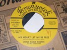 Yellow Label BRUNSWICK Orig Late 50s Doo-Wop EDDIE SINGLETON Little Augie Austin