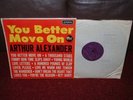ARTHUR ALEXANDER You Better Move On LP 1962 LONDON 1st