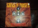 Axl Rose Signed * GUNS N ROSES *  Paradise City LP 7inch