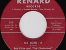 45 FOLK SCARE/GOSPEL BOB RICKS AND THE CHARTERMEN My Lord-A ROBERT BOOKER HEAR