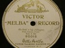 Victor Melba  Record 95015 Ah fors' e lui NELLIE MELBA