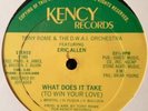 * TONY ROME What Does It Take  MODERN BOOGIE DISCO 12