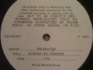 BEATLES [Across the Universe] MONO 1-SIDED PROMO [World Wildlife Fund] '69: