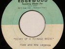 RICK + LEGENDS rockabilly garage acetate 45 rpm “Diary of A Teenage Bride”  HEAR