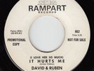 DAVID & RUBEN -Rampart 662- It Hurts Me / Girl in My Dreams - NORTHERN DJ VG/VG+