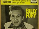 BILLY FURY - MAYBE TOMORROW - ORIG UK 1959 DECCA 7