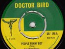 LEE PERRY - PEOPLE FUNNY BOY - OG UK DOCTOR BIRD 45CLIP