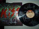 KISS  SIGNED ROCK AND ROLL OVER VINYL + SLEEVE