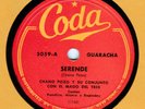 CHANO POZO 78rpm w/ ARSENIO RODRIGUEZ  MARCELINO GUERRA PANCHITO RISET 1947 EX+