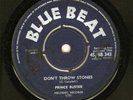 Prince Buster DON'T THROW STONES &PRINCE OF PEACE Very Good Very Rare A1 LISTEN