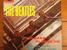 THE BEATLES, PLEASE PLEASE ME LARGE MONO BLACK & YELLOW G&L TRI FLIP BACK KT TAX