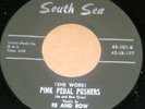 RE & ROW & VARITONES PINK PEDAL PUSHERS 45 SOUTH SEA CONNECTICUT ROCKABILLY TEEN