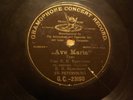 TRES RARE DISQUE POUR GRAMOPHONE GC 23190 AVE MARIA ST PETERSBURG