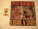 GUNS & ROSES 1st ablum vinyl ORIG. COVER ART & DECAL