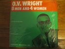 O.V. WRIGHT - 8 MEN AND 4 WOMEN.RARE SOUL L.P. ON BACK BEAT LABEL
