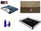 Queen 95% Waveless Waterbed Mattress with Bamboo Zipper cover &  Safety Liner