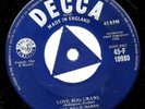WEE WILLIE HARRIS:LOVE BUG CRAWL/ROSIE LEE-1958 UK DECCA Tri-Centre
