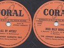 JOHNNY BURNETTE - ALL BY MYSELF / ROCK BILLY BOOGIE 78 RPM Philippines