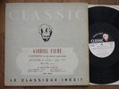 LP 	CLASSIC / FAURE / QUATUOR PASCAL  violin JACQUES DUMONT  -  EX