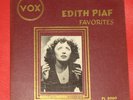 Edith Piaf Favorites Vox PL 3060 1950 Very Rare 10