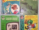 4 Mickey Mouse Club 45 records: Bongo, Perri, Safety First, Jiminy Cricket