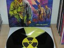 TOXIC HOLOCAUST Hell on earth LP YELLOW/BLACK WAX DIE HARD EDITION PATCH STICKER