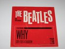 Beatles Why/ Cry For A Shadow Original Rare U.S. Picture Sleeve