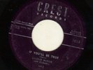 R&B ROCKER BW/ DOOWOP on CREST--DIMPLES HARRIS--HEAR BOTH -1956