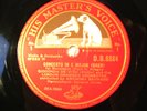 3x 78rpm GIOCONDA DE VITO violin BACH Concerto - Engl. HMV