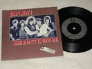 RARE UK Promo Pic Sleeve 45 Bon Jovi - She Don't Know Me 1984 Vertigo NEAR MINT