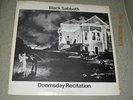 BLACK SABBATH DOOMSDAY RECITATION 2LP IMP2-19 SWEDEN