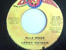 70's SOUL 45-LEROY HUTSON-ELLA WEEZ