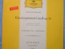 EVA BERNATHOVA & JANACEK QUARTET Brahms  ORIG DGG Red Tulips 138009 GER-1958 NM-