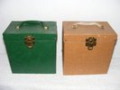 Two(2) Platter-Pak Amfile 45 Record Carry Case w Original Index holds 50 records