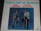 Paul Desmond, Gerry Mulligan 1963 RCA Living Stereo LP Two Of A Mind NM Vinyl