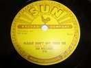 SUN #270 - JIMMY WILLIAMS - 78 RPM - NICE CLEAN 1957 ROCKABILLY RELEASE ON SUN