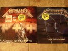 2 ORIGINAL METALLICA  RECORDS LP MASTER OF PUPPETS 1986 RIDE  LIGHTENING 1984 NM