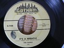 RARE DOO WOP 45 rpm THE CAPRIS on GOTHAM lb 1956 It's A Miracle HEAR Hard Find