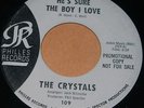 THE CRYSTALS WLP PROMO DJ COPY 45 w/SLEEVE 