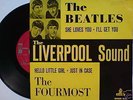 BEATLES EP Liverpool Sound - She Loves You SWEDEN PS 45 RARE RED LABEL GEOS 210