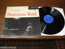 THELONIOUS MONK - THE UNIQUE - ORIGINAL- RIVERSIDE USA 1956 - VG-/EX