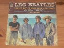 RARISSIME DISQUE 45T , BEATLES YESTERDAY HELP , JUKE BOX POCHETTE PAPIER ODEON