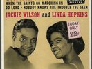 JACKIE WILSON & LINDA HOPKINS   SHAKE A HAND   HARD COVER PICTURE SLEEVE + 45